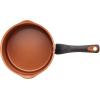 imageFarberware Glide Nonstick Sauce PanSaucepan with Straining and Lid 3 Quart Black