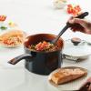 imageFarberware Glide Nonstick Sauce PanSaucepan with Straining and Lid 3 Quart Black