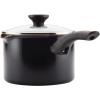 imageFarberware Glide Nonstick Sauce PanSaucepan with Straining and Lid 3 Quart Black