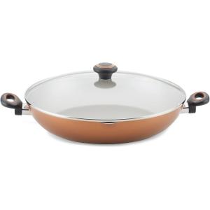 imageFarberware Dishwasher Safe High Performance Nonstick Casserole PanOne Pot with Lid  525 Quart Copper Brown