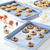 imageFarberware Easy Solutions Nonstick Bakeware Baking PansCookie Pan Set 11Inch x 17Inch 2 Piece  Blue2 Piece  10 x 15  11 x 17