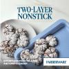 imageFarberware Easy Solutions Nonstick Bakeware Baking PansCookie Pan Set 11Inch x 17Inch 2 Piece  Blue4 Piece