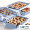 imageFarberware Easy Solutions Nonstick Bakeware Baking PansCookie Pan Set 11Inch x 17Inch 2 Piece  Blue4 Piece