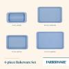 imageFarberware Easy Solutions Nonstick Bakeware Baking PansCookie Pan Set 11Inch x 17Inch 2 Piece  BlueBakeware Set 4 Piece