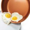 imageFarberware Glide Deep Nonstick Frying Pan  Fry Pan  Skillet with Helper Handle  125 Inch Black10 Inch