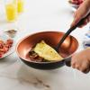 imageFarberware Glide Deep Nonstick Frying Pan  Fry Pan  Skillet with Helper Handle  125 Inch Black10 Inch