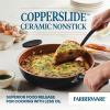 imageFarberware Glide Deep Nonstick Frying Pan  Fry Pan  Skillet with Helper Handle  125 Inch Black125 Inch