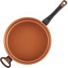 imageFarberware Glide Deep Nonstick Frying Pan  Fry Pan  Skillet with Helper Handle  125 Inch Black4 Quart