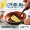 imageFarberware Glide Deep Nonstick Frying Pan  Fry Pan  Skillet with Helper Handle  125 Inch Black925 Inch and 1125 Inch