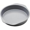 imageFarberware GoldenBake Bakeware Nonstick Baking PansCake Pan Set Round Insulated Two 8Inch Gray2Piece Cake Pan Set