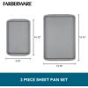 imageFarberware GoldenBake Bakeware Nonstick Baking PansCake Pan Set Round Insulated Two 8Inch Gray2Piece Sheet Pan Set