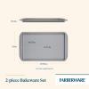 imageFarberware Nonstick Bakeware 3Piece Cookie Pan Set Gray11 x 17 2 piece