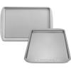 imageFarberware Nonstick Bakeware 3Piece Cookie Pan Set Gray11 x 17 2 piece