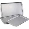 imageFarberware Nonstick Bakeware 3Piece Cookie Pan Set Gray3Piece Set