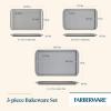 imageFarberware Nonstick Bakeware 3Piece Cookie Pan Set Gray3Piece Set