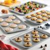 imageFarberware Nonstick Bakeware 4Piece Baking Sheet Set Gray 