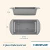 imageFarberware Nonstick Bakeware 9Inch x 5Inch Loaf Pan Gray 2 Piece