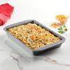 imageFarberware Nonstick Bakeware Baking Pan With Lid  Nonstick Cake Pan With Lid Rectangle  9 Inch x 13 Inch GrayGray