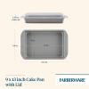 imageFarberware Nonstick Bakeware Baking Pan With Lid  Nonstick Cake Pan With Lid Rectangle  9 Inch x 13 Inch GrayGray
