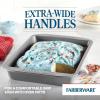 imageFarberware Nonstick Bakeware Baking Pan With Lid  Nonstick Cake Pan With Lid Rectangle  9 Inch x 13 Inch GrayGray