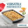 imageFarberware Nonstick Bakeware Baking Pan With Lid  Nonstick Cake Pan With Lid Rectangle  9 Inch x 13 Inch GrayGray