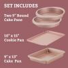imageFarberware Nonstick Bakeware MeatloafNonstick Baking Loaf Pan  9 Inch x 5 Inch Rose GoldBakeware Set