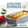 imageFarberware Nonstick Bakeware Set Includes Cookie SheetsBaking Cake Muffin and Bread Pan 8 Piece Gray4Piece Set B