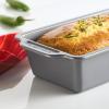 imageFarberware Nonstick Bakeware Set Includes Cookie SheetsBaking Cake Muffin and Bread Pan 8 Piece Gray4Piece Set B