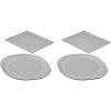 imageFarberware GoldenBake Bakeware Nonstick Baking PansCake Pan Set Round Insulated Two 8Inch Gray2Piece Bakeware Set Pack of 2