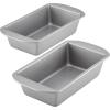 imageFarberware Nonstick Bakeware 9Inch x 5Inch Loaf Pan Gray 2 Piece