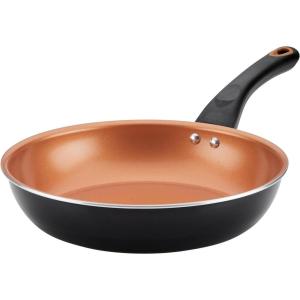 imageFarberware Glide Deep Nonstick Frying Pan  Fry Pan  Skillet with Helper Handle  125 Inch Black10 Inch