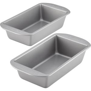imageFarberware Nonstick Bakeware 9Inch x 5Inch Loaf Pan Gray 2 Piece