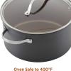imageFarberware 80183 Glide Pro Hard Anodized Ceramic Nonstick Cookware Pots and Pans Set 11 Piece GrayGray