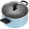 imageFarberware Dishwasher Safe Nonstick 15Piece Cookware Set AquaAqua