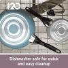 imageFarberware Dishwasher Safe Nonstick 15Piece Cookware Set AquaBlue