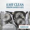 imageFarberware Dishwasher Safe Nonstick 15Piece Cookware Set AquaPewter