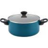 imageFarberware Dishwasher Safe Nonstick 15Piece Cookware Set AquaTeal