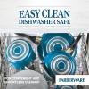 imageFarberware Dishwasher Safe Nonstick 15Piece Cookware Set AquaTeal