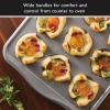 imageFarberware Disney Bake with Mickey Mouse Nonstick Bakeware SetBaking Pans 6 Piece  BlackBakeware Set with Oven Mitts
