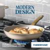 imageFarberware Radiant Nonstick CookwarePots and Pan Set with Lids and Prestige Kitchen Cooking Tools Dishwasher Safe 12 Piece Champagne