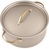 imageFarberware Radiant Nonstick CookwarePots and Pan Set with Lids and Prestige Kitchen Cooking Tools Dishwasher Safe 12 Piece Champagne
