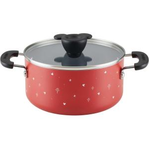 imageFarberware Disney Bon Voyage Ceramic Nonstick Lid Dishwasher Safe Saucepot 3Quart RedRed