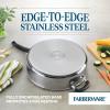 imageFarberware Brilliance Stainless Steel Frying PanSkillet 1225 Inch Dishwasher Safe and Induction ReadyStainless Steel