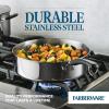 imageFarberware Brilliance Stainless Steel Frying PanSkillet 1225 Inch Dishwasher Safe and Induction ReadyStainless Steel