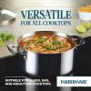 imageFarberware Brilliance Stainless Steel Stockpot with Glass Lid 8 Quart Dishwasher Safe and Induction Ready Compatible with All Cooktops Stainless SteelDutch Oven 5 Quart