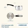 imageFarberware Brilliance Stainless Steel Stockpot with Glass Lid 8 Quart Dishwasher Safe and Induction Ready Compatible with All Cooktops Stainless SteelSaucepan 1 Quart