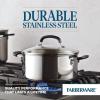 imageFarberware Brilliance Stainless Steel Stockpot with Glass Lid 8 Quart Dishwasher Safe and Induction Ready Compatible with All Cooktops Stainless SteelDutch Oven 5 Quart