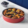 imageFarberware Disney Bake with Mickey Mouse Nonstick Baking PanCake Pan 8 Inch Round Non Stick Bakeware Pan  Red and GrayRed