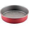 imageFarberware Disney Bake with Mickey Mouse Nonstick Baking PanCake Pan 8 Inch Round Non Stick Bakeware Pan  Red and GrayRed
