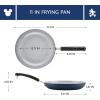 imageFarberware Disney Bon Voyage Ceramic Nonstick Frying Pan Dishwasher Safe Skillet 11 Inch RedBlue